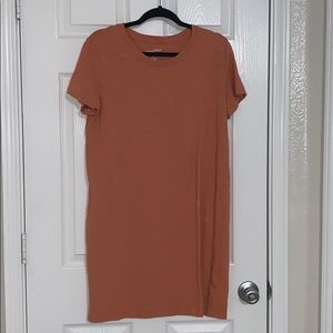 Orange T-Shirt Dress